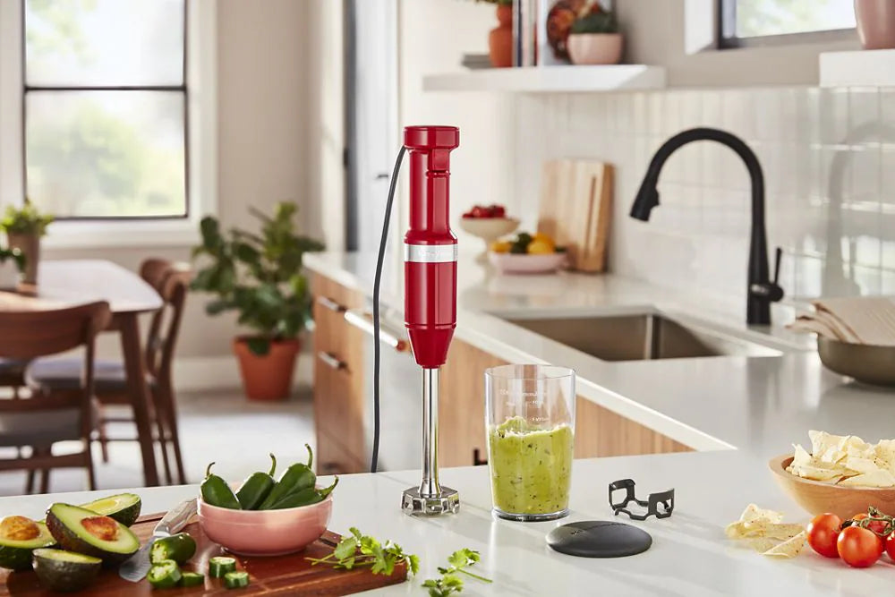 KitchenAid Variable Speed Corded Hand Blender - Empire Red
