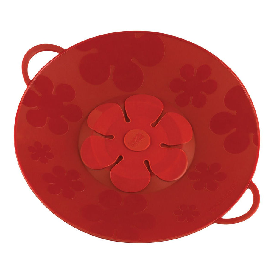 Kuhn Rikon Spill Stopper Red Flower 11"