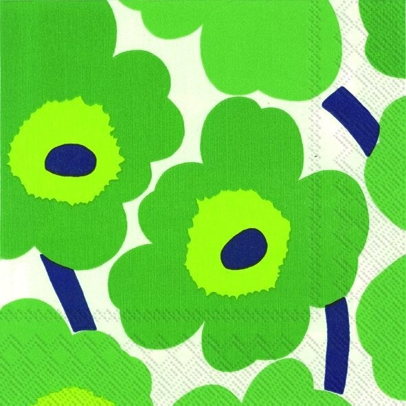 Serviettes de cocktail Marimekko - vert UNIKKO