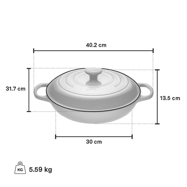 Le Creuset 3.5L Braiser - Flame