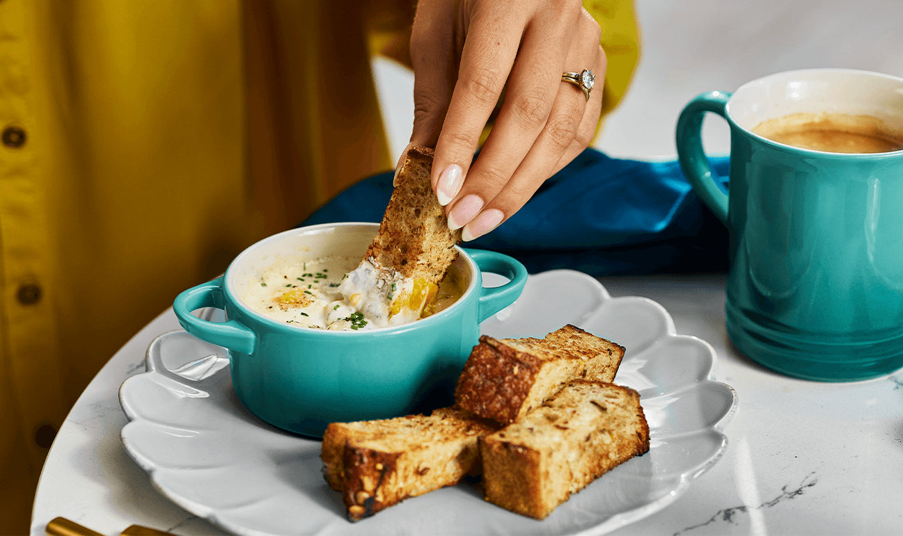 Le Creuset 0.25L Mini Round Cocotte - Bleu Riviera