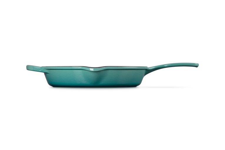 Le Creuset 30cm Signature Iron Handle Skillet - Bleu Riviera
