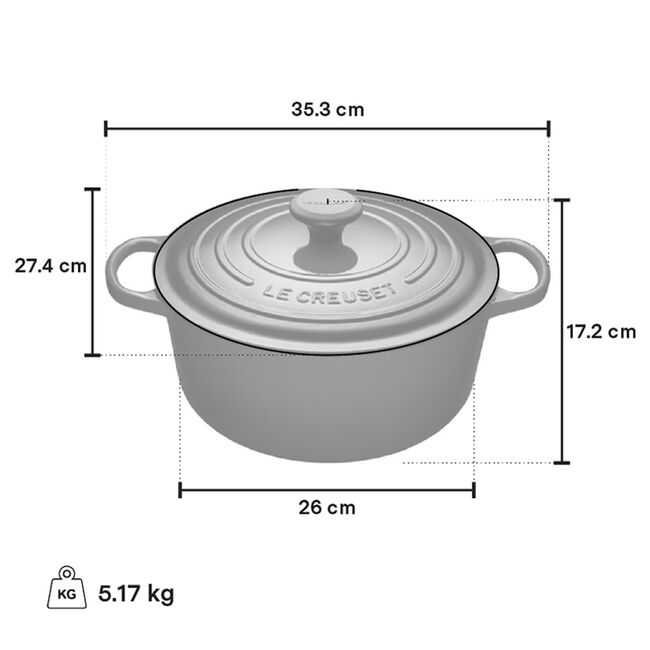 Le Creuset 5.3L Signature Ronde Française - Flame