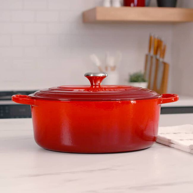 Le Creuset 6.3L Oval French Oven - Cerise