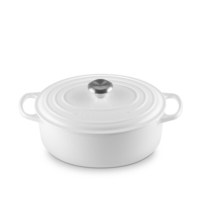 Cocotte ovale 6,3 L Le Creuset - Blanc