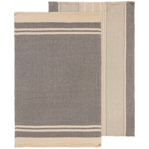 Danica Heirloom  Woven Dishtowels - Set of 2 / Linea Shadow