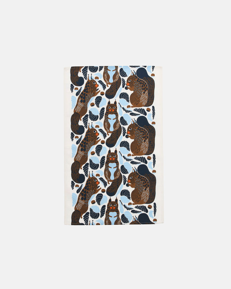 Marimekko Kitchen Towel 16.9 x27.5" - Kurre White / Blue