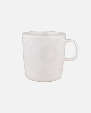 Marimekko Oiva Large Mug / 400 ml / 13.5 oz- UNIKKO White