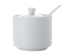 Maxwell & Williams Sugar Bowl with Spoon - White