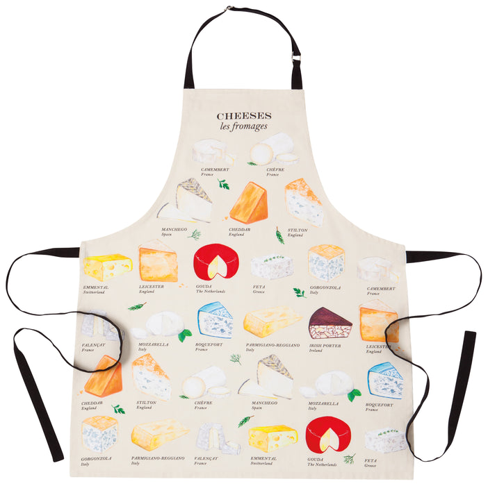 Now Designs Cotton Classic Apron - Les Fromages