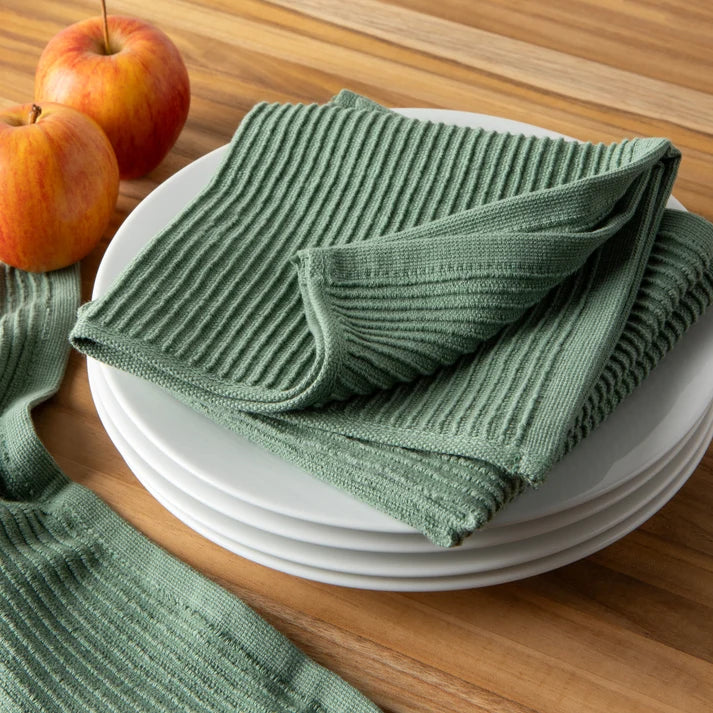 Now Designs Ripple Discloths - Set of 2 - Elm Green
