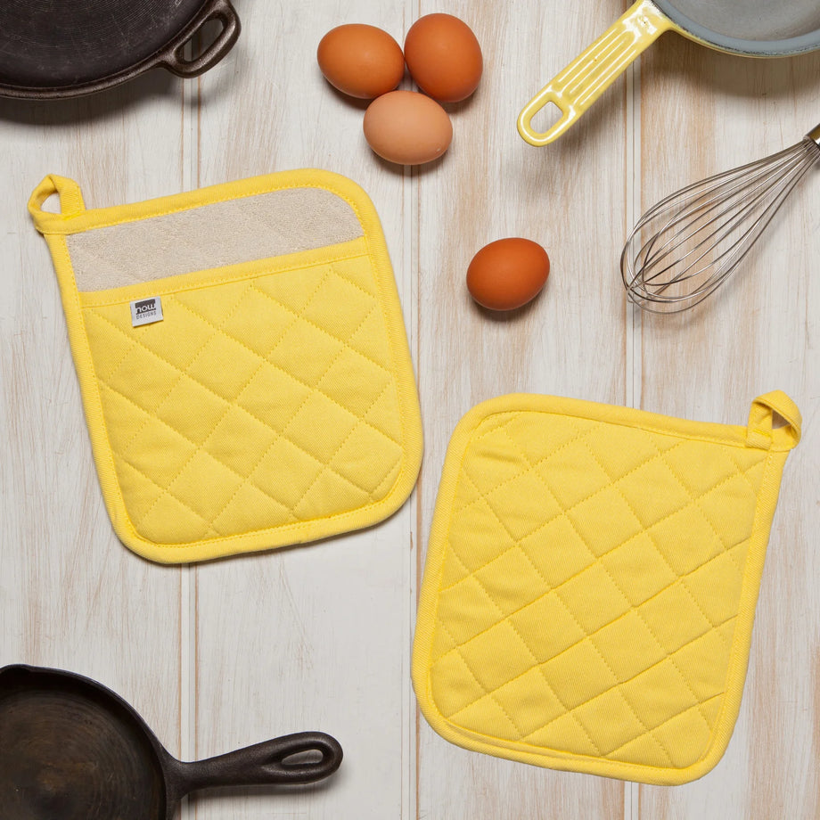 Now Designs Superior  Potholder - Lemon Yellow