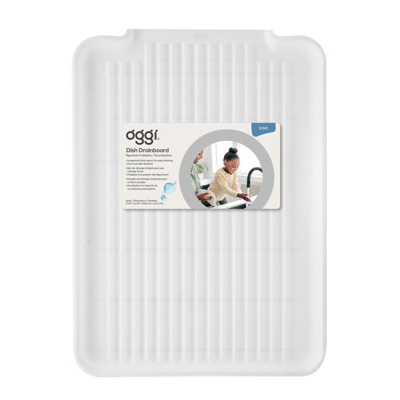 OGGI Dish Drainboard - White
