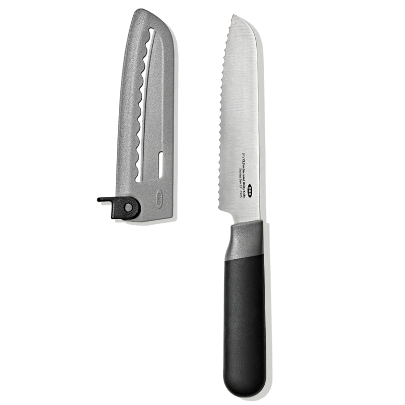 OXO Serrated Utility Knife 5" - Black