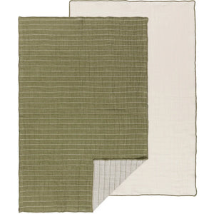 Danica Heirloom Double Gauze Dishtowels - Set of 2 / Olive Branch
