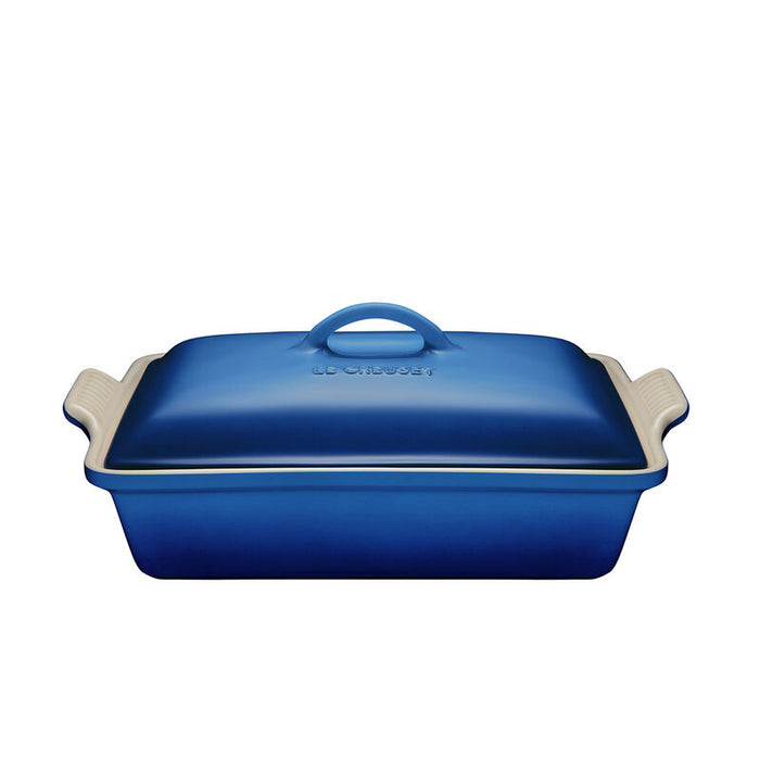 Le Creuset 3.8L Rectangular Casserole with Lid - Blueberry