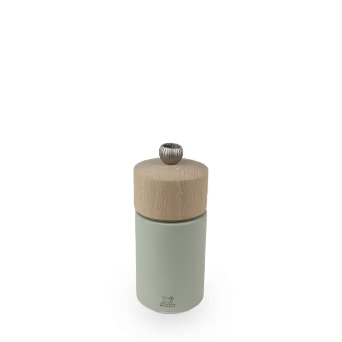 Peugeot  Boreal Zirlion Salt Mill, Wood, Sage Green, 12 cm / 5 "