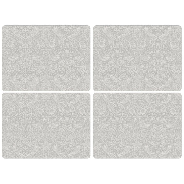 William Morris Placemat Set of 4 - Strawberry Thief / White