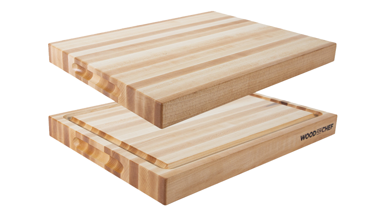 JMN Maple Cutting Board with Juice Groove - 16" x 12" X 1.5"