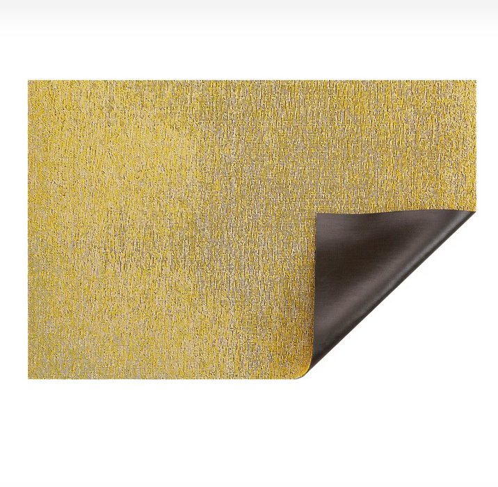 Chilewich Indoor Outdoor Shag Doormat - Heathered / Lemon / 18x28"