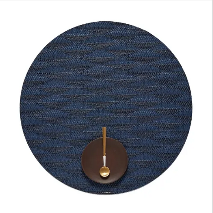 Chilewich Table Mats - Arrow / Round / Sapphire