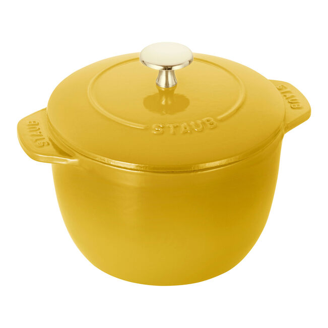 Staub Cast Iron Round Rice Cocotte 1.75L - Citron