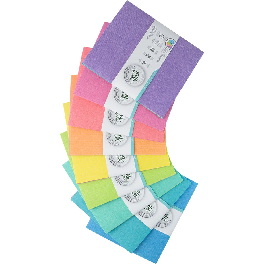 World's Best Swedish Dishcloths – 3 Pack – Solid Colours