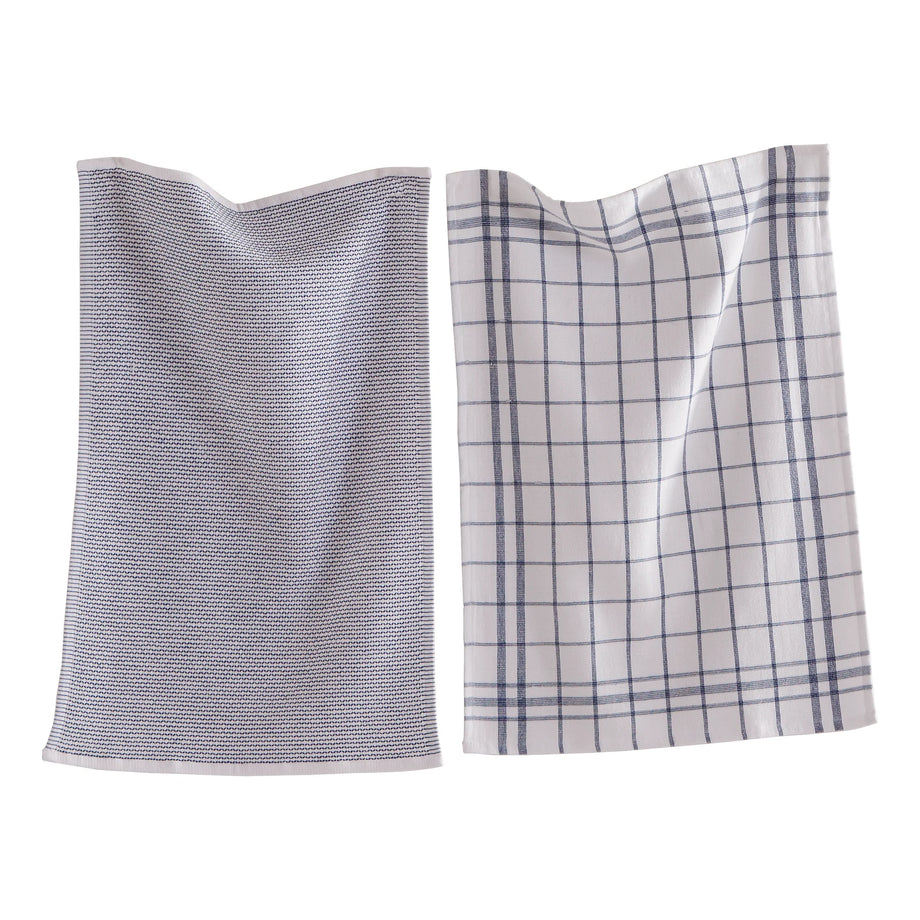 Tag Classic Terry Dishtowel set of 2 - Navy