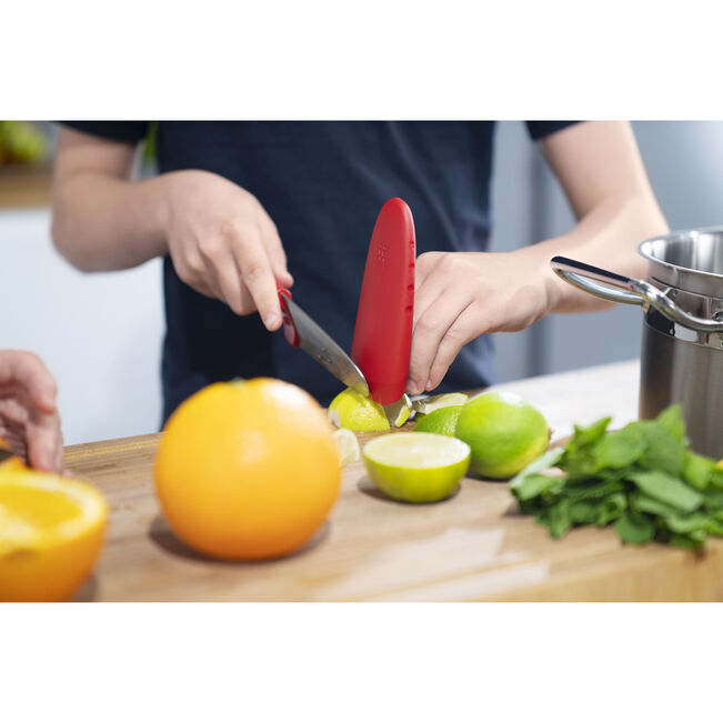 TWINNY 4"  KIDS CHEF'S KNIFE - Red