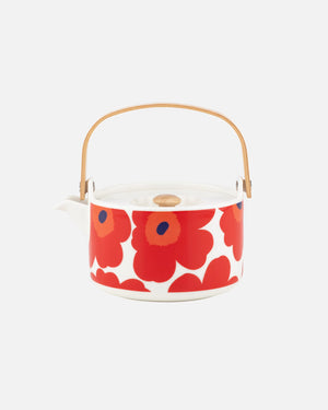 Marimekko Oiva Teapot – UNIKKO Red
