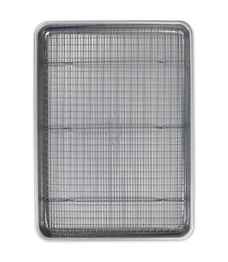 USA PAN Nonstick Aluminum Half Sheet Pan & Rack Set