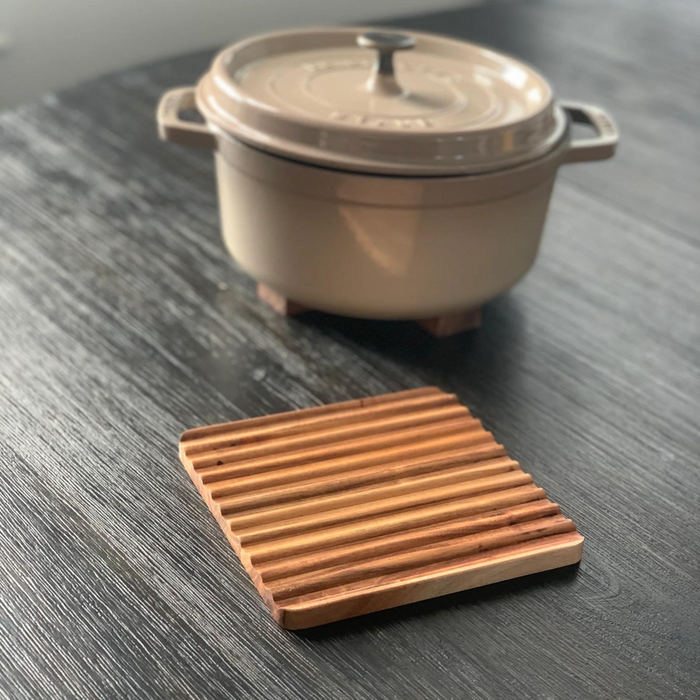 Ironwood Gourmet Sedona Acacia Wood Square Trivet