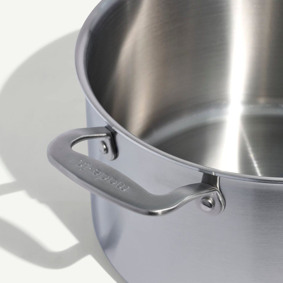 MADE IN Cookware 6 QT 5-ply Stainless Steel Stock Pot