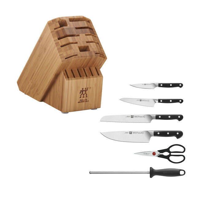 Zwilling Pro Knife block set - Bamboo / 7 Piece