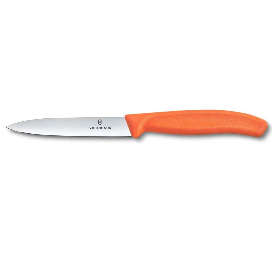 Victorinox Couteau d'office à lame droite 4" - Orange