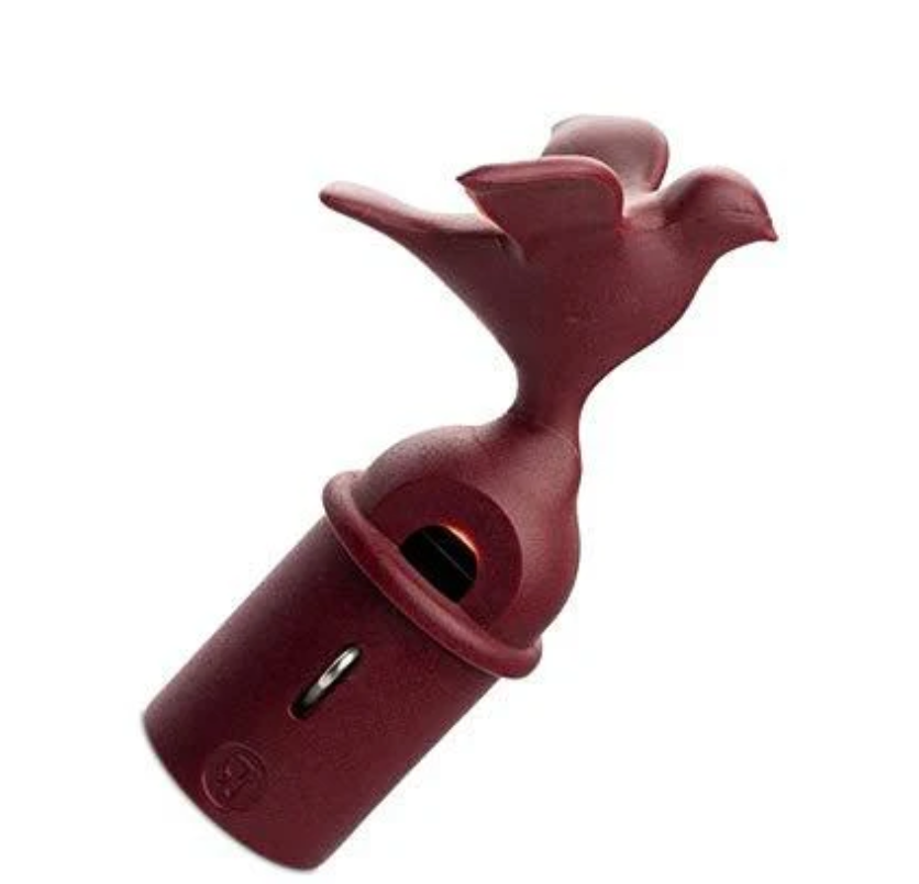 Alessi 9093 Kettle Whistle Bird Replacement - Burgundy