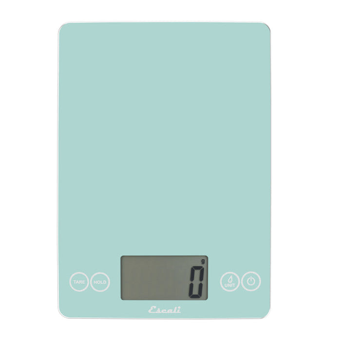 Escali Arti Digital Glass Scale Classic Teal - 15lb / 7kg - Floor Model