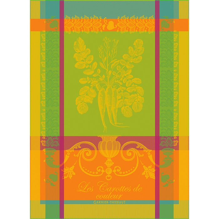 Garnier-Thibaut Kitchen Towel - Carottes De Couleur Zeste