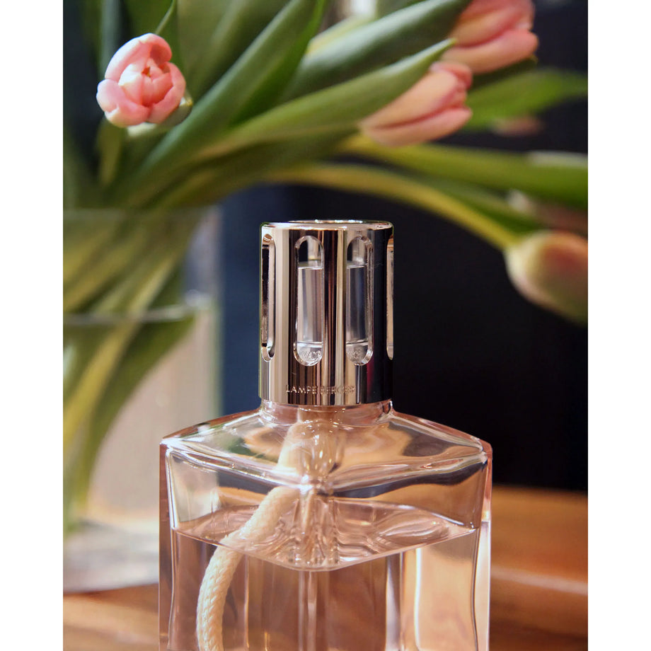 Maison Berger Blush Beige Carrée Fragrance Lamp Gift Set with Liliflora