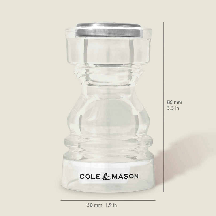 Cole & Mason London Acrylic Salt and Pepper Shakers set of 2