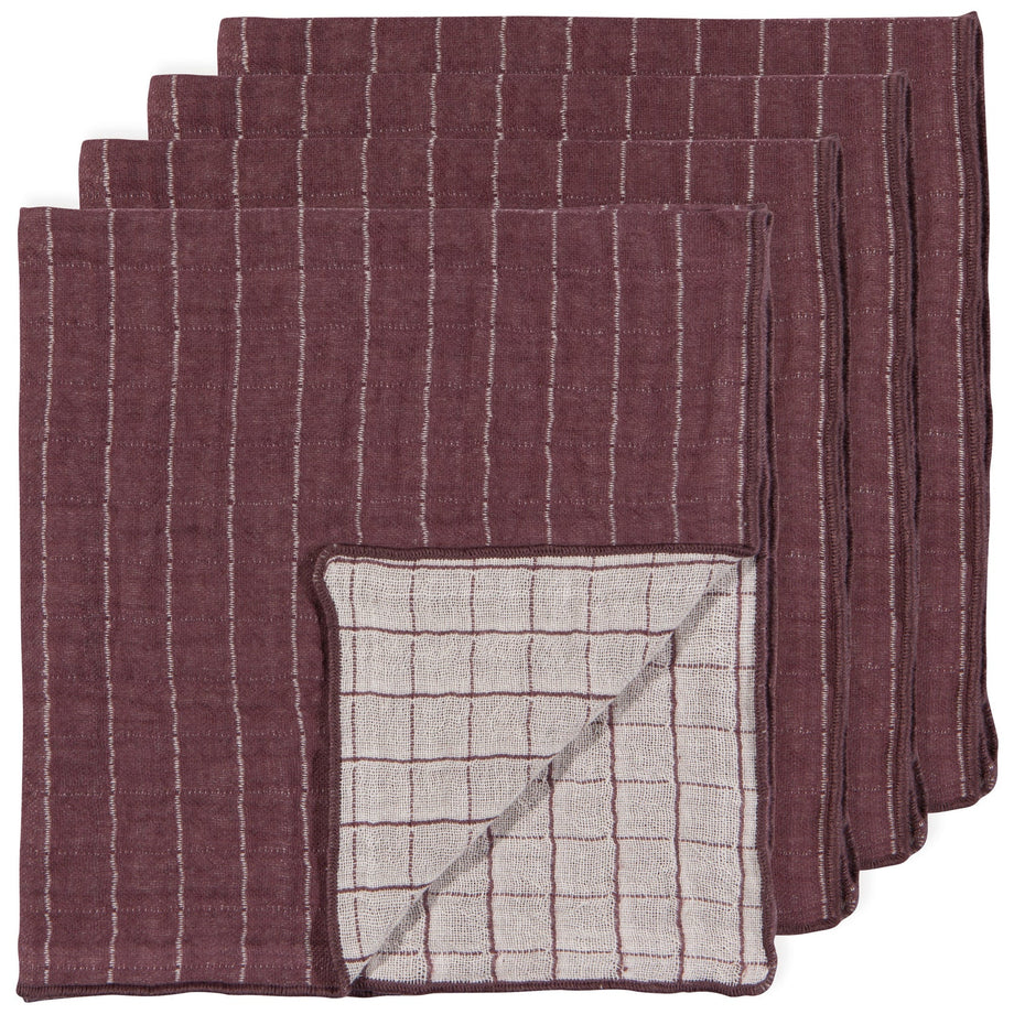 Danica Ash Plum Double Weave Set of 4