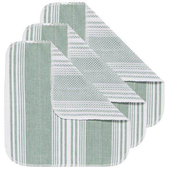 Now Designs Scrub-It Dishcloths Set of 3 / Elm Green