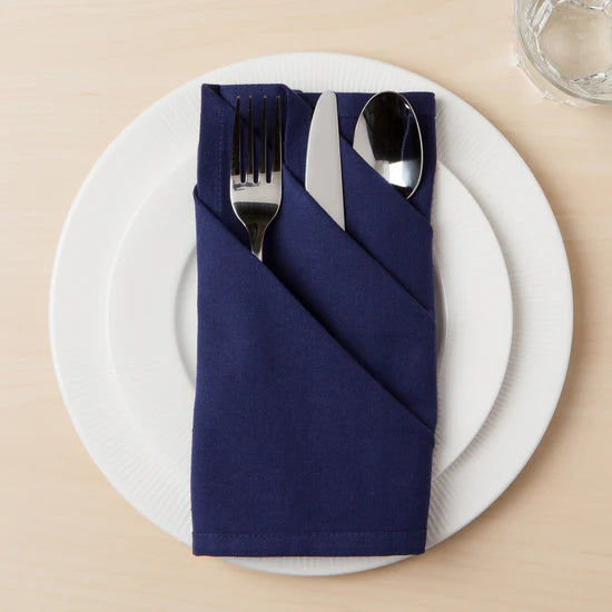 Now Designs Spectrum Cotton Napkins - Set of 4 / Indigo Blue