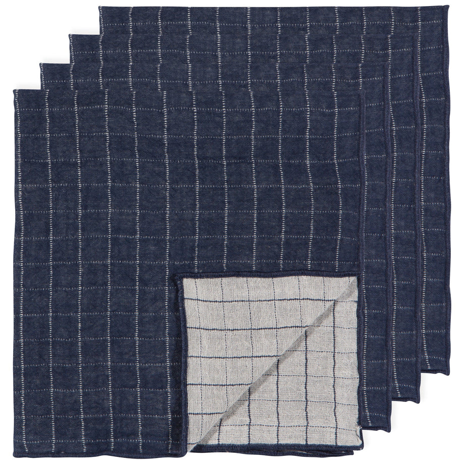 Danica Midnight Double Weave Napkins Set of 4