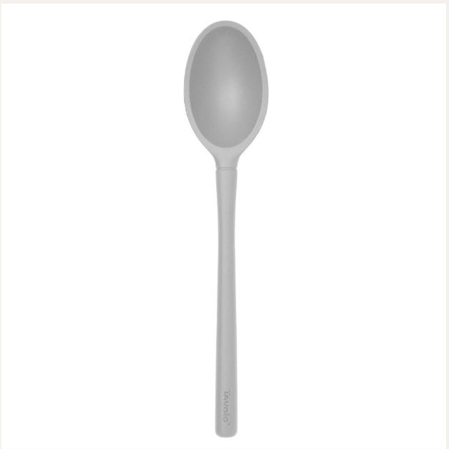 Tovolo Flex-Core All Silicone Solid Deep Spoon - Oyster Gray