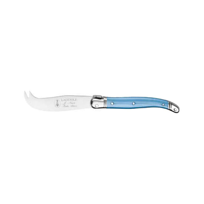 Laguiole Jean Neron Mini Fork-Tipped Cheese Knife - Blue