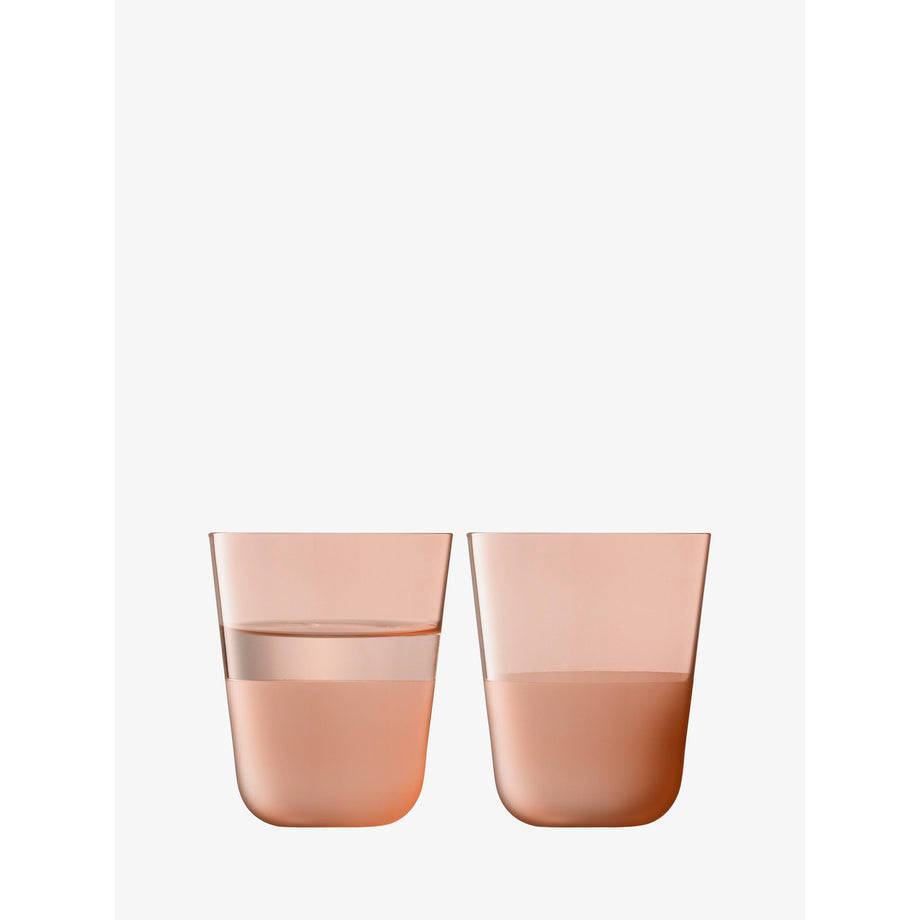 LSA Arc Contrast Tumbler Set/2 - Coral