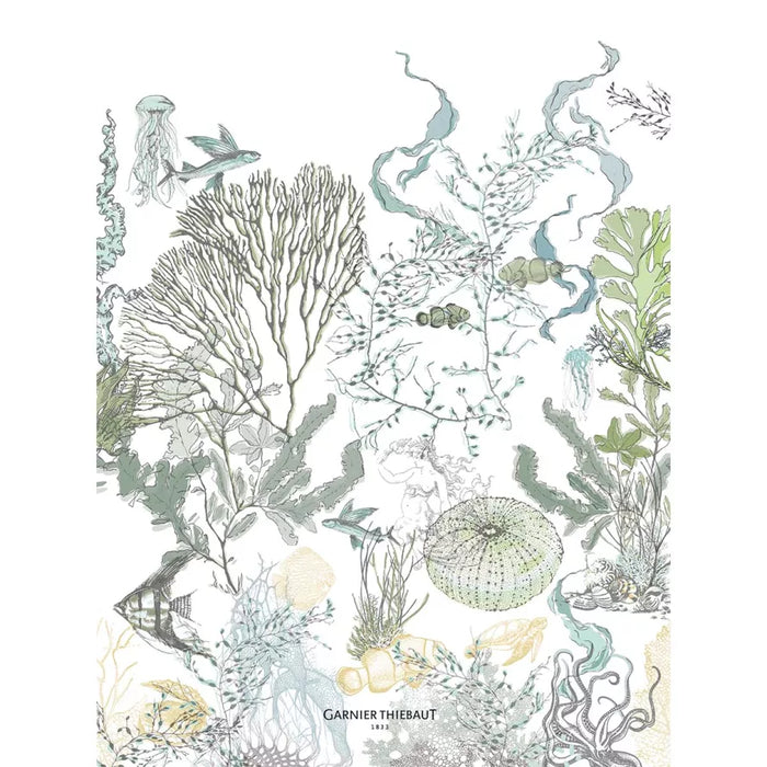 Garnier-Thibaut Kitchen Towel - Balade marine verde