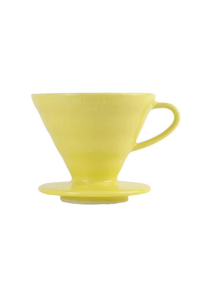 Hario V60-02 Ceramic Brew Dripper - Lemon Yellow