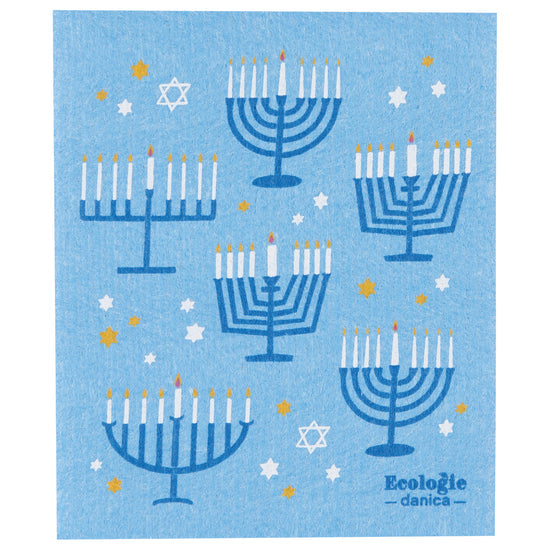 Ecologie Swedish Sponge Cloth - Bright Hanukkah